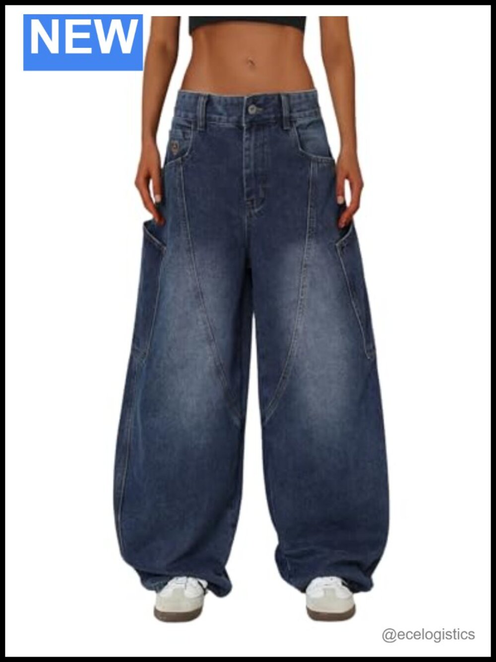 Oversized Barrel Leg Jeans Men's Wide Leg Baggy Denim Hip Hop Y2K Pants
